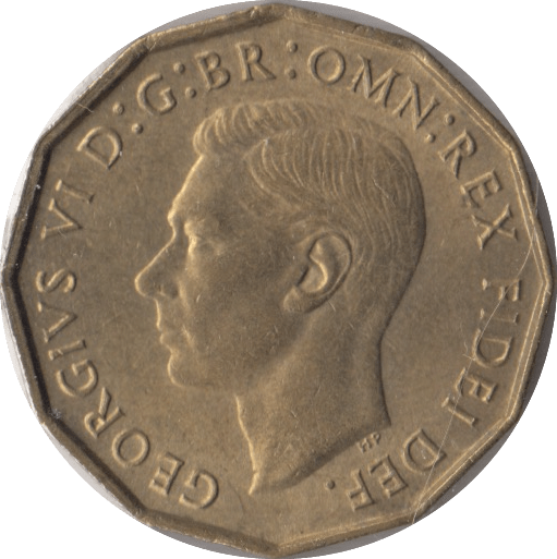 1952 BRASS THREEPENCE ( BU ) - Threepence - Cambridgeshire Coins