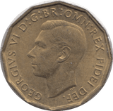 1952 BRASS THREEPENCE ( UNC ) - THREEPENCE - Cambridgeshire Coins