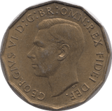 1952 BRASS THREEPENCE ( UNC ) - THREEPENCE - Cambridgeshire Coins