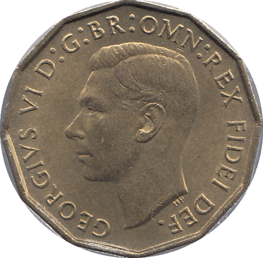 1952 BRASS THREEPENCE ( UNC ) - THREEPENCE - Cambridgeshire Coins