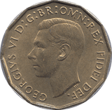1952 BRASS THREEPENCE ( UNC ) - THREEPENCE - Cambridgeshire Coins