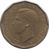 1952 BRASS THREEPENCE ( UNC ) - THREEPENCE - Cambridgeshire Coins