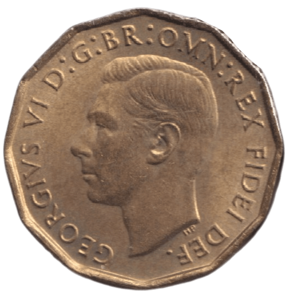 1952 BRASS THREEPENCE ( UNC ) - THREEPENCE - Cambridgeshire Coins