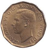 1952 BRASS THREEPENCE ( UNC ) - THREEPENCE - Cambridgeshire Coins