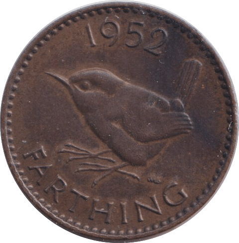 1952 FARTHING ( AUNC ) - FARTHING - Cambridgeshire Coins