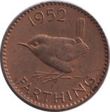 1952 FARTHING ( UNC ) - FARTHING - Cambridgeshire Coins