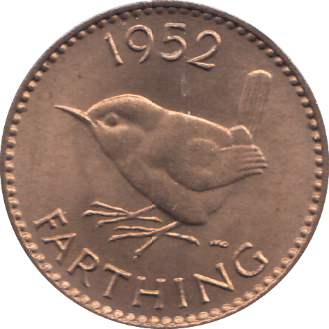 1952 FARTHING ( UNC ) - FARTHING - Cambridgeshire Coins