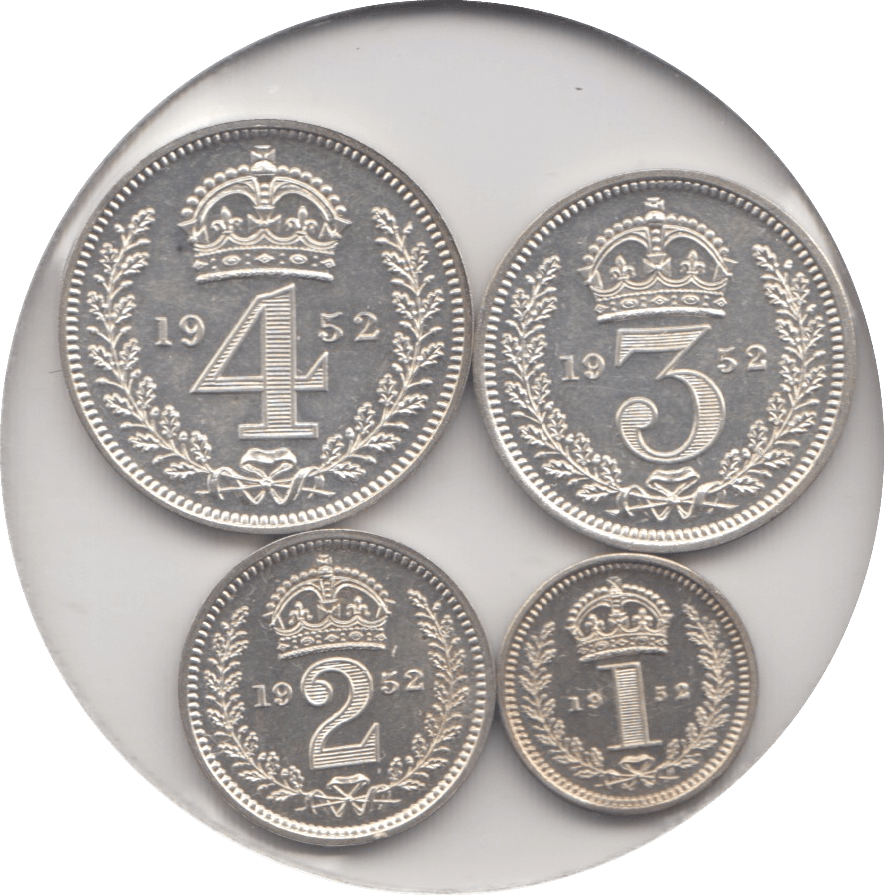 1952 MAUNDY SET ( UNC ) - Maundy Set - Cambridgeshire Coins