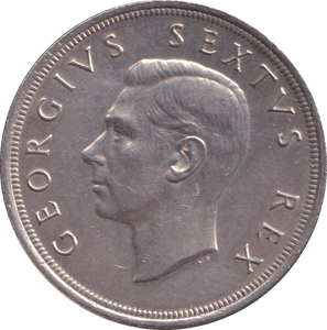 1952 SILVER 5 SHILLING SOUTH AFRICA - SILVER WORLD COINS - Cambridgeshire Coins