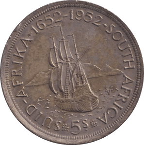 1952 SILVER 5 SHILLINGS SOUTH AFRICA - SILVER WORLD COINS - Cambridgeshire Coins