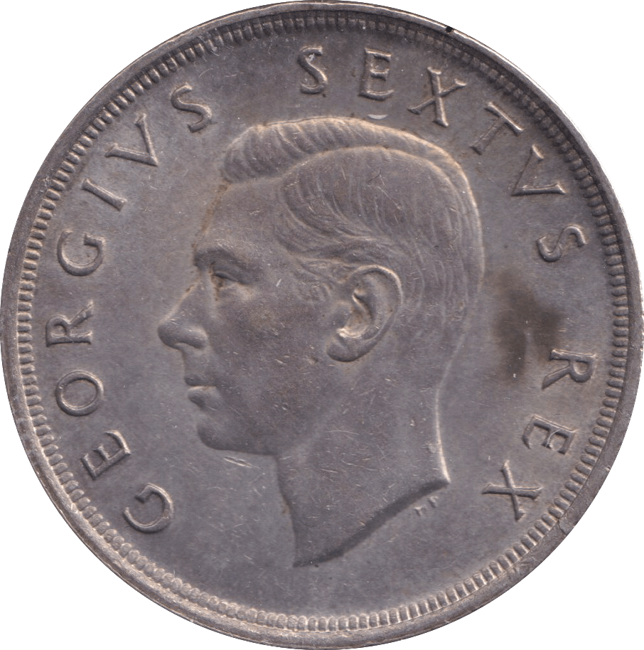 1952 SILVER CROWN SOUTH AFRICA - SILVER WORLD COINS - Cambridgeshire Coins