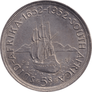 1952 SILVER CROWN SOUTH AFRICA - SILVER WORLD COINS - Cambridgeshire Coins