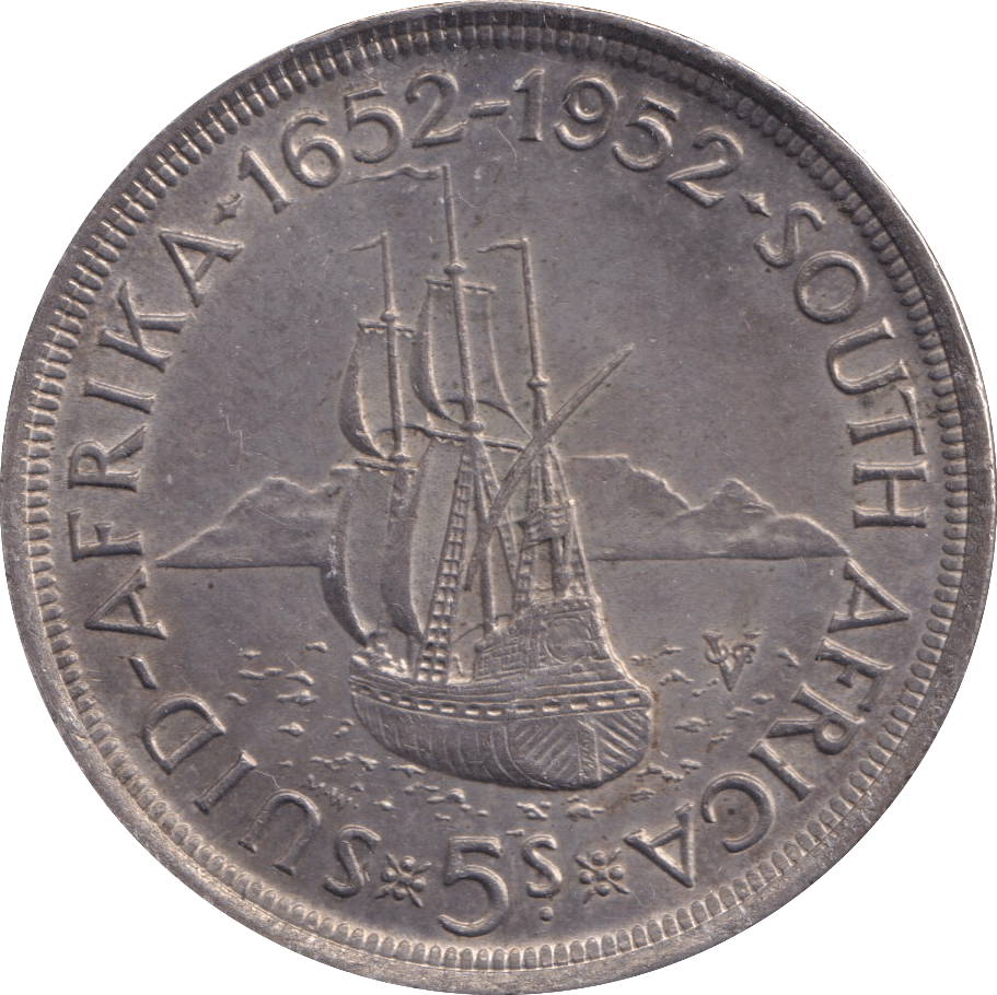 1952 SILVER CROWN SOUTH AFRICA - SILVER WORLD COINS - Cambridgeshire Coins