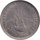 1952 SILVER CROWN SOUTH AFRICA - SILVER WORLD COINS - Cambridgeshire Coins