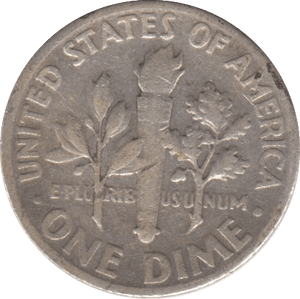 1952 SILVER DIME USA - SILVER WORLD COINS - Cambridgeshire Coins