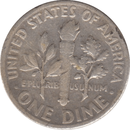 1952 SILVER DIME USA - SILVER WORLD COINS - Cambridgeshire Coins