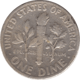 1952 SILVER DIME USA - SILVER WORLD COINS - Cambridgeshire Coins