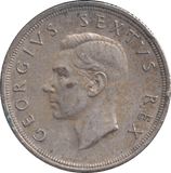 1952 SILVER FIVE SHILLINGS SOUTH AFRICA - SILVER WORLD COINS - Cambridgeshire Coins