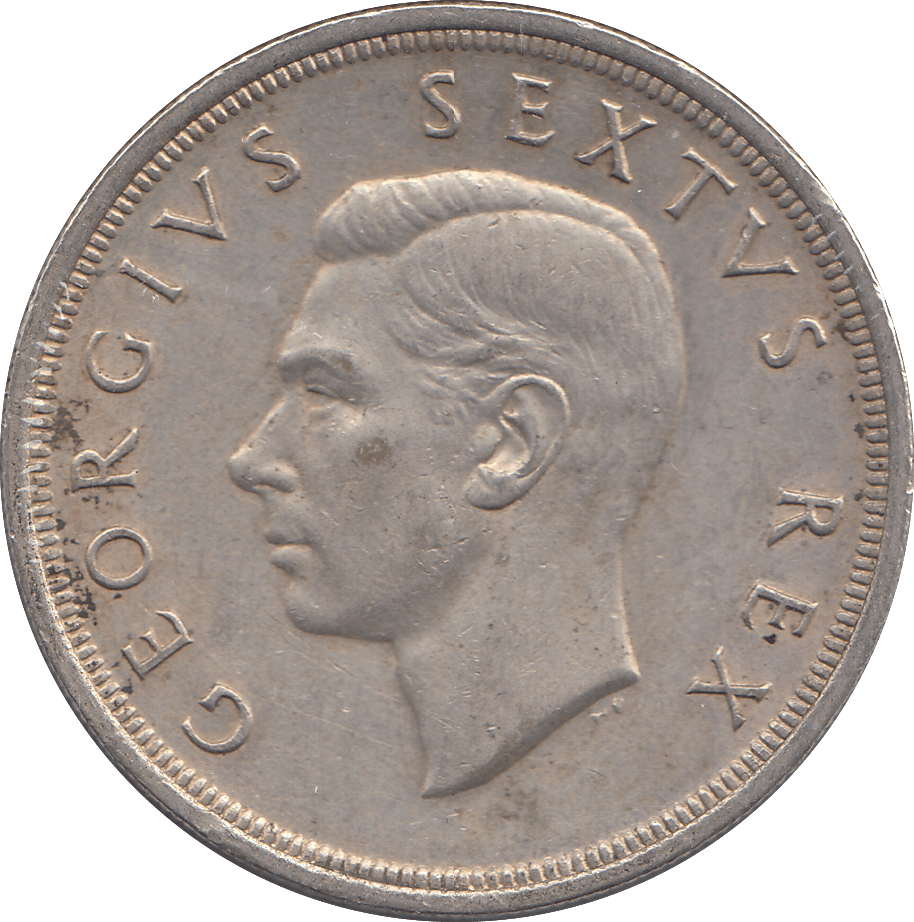 1952 SILVER FIVE SHILLINGS SOUTH AFRICA - SILVER WORLD COINS - Cambridgeshire Coins