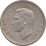 1952 SILVER FIVE SHILLINGS SOUTH AFRICA - SILVER WORLD COINS - Cambridgeshire Coins