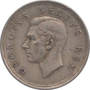 1952 SILVER FIVE SHILLINGS SOUTH AFRICA - SILVER WORLD COINS - Cambridgeshire Coins