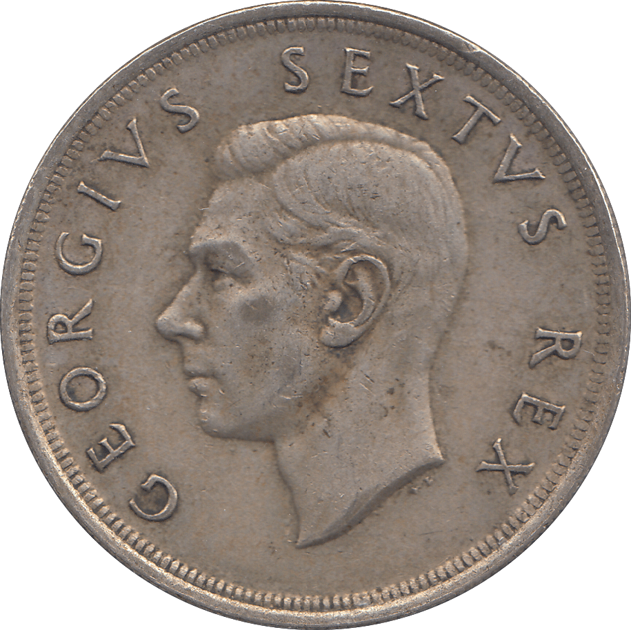 1952 SILVER FIVE SHILLINGS SOUTH AFRICA - SILVER WORLD COINS - Cambridgeshire Coins