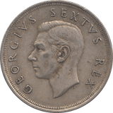 1952 SILVER FIVE SHILLINGS SOUTH AFRICA - SILVER WORLD COINS - Cambridgeshire Coins