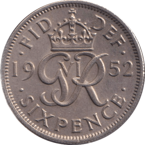 1952 SIXPENCE ( AUNC ) - SIXPENCE - Cambridgeshire Coins