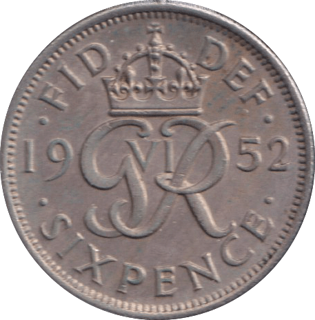 1952 SIXPENCE ( EF ) - SIXPENCE - Cambridgeshire Coins