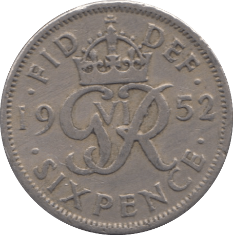 1952 SIXPENCE ( FINE ) 11 - SIXPENCE - Cambridgeshire Coins