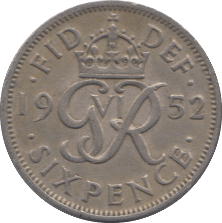 1952 SIXPENCE ( FINE ) 12 - SIXPENCE - Cambridgeshire Coins