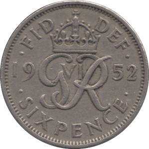 1952 SIXPENCE ( FINE ) 13 - SIXPENCE - Cambridgeshire Coins