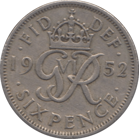 1952 SIXPENCE ( FINE ) 15 - SIXPENCE - Cambridgeshire Coins