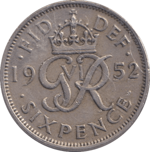 1952 SIXPENCE ( FINE ) - SIXPENCE - Cambridgeshire Coins