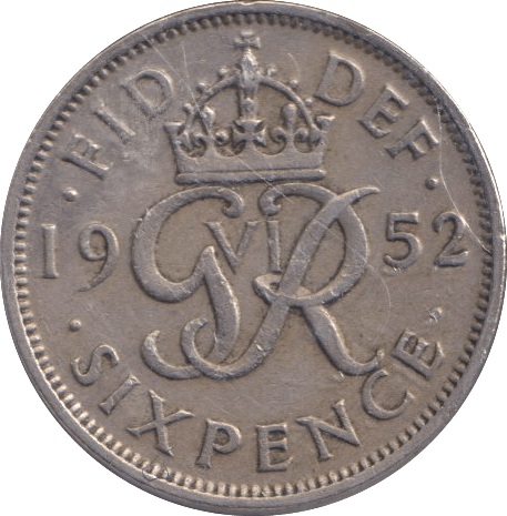 1952 SIXPENCE ( FINE ) - SIXPENCE - Cambridgeshire Coins
