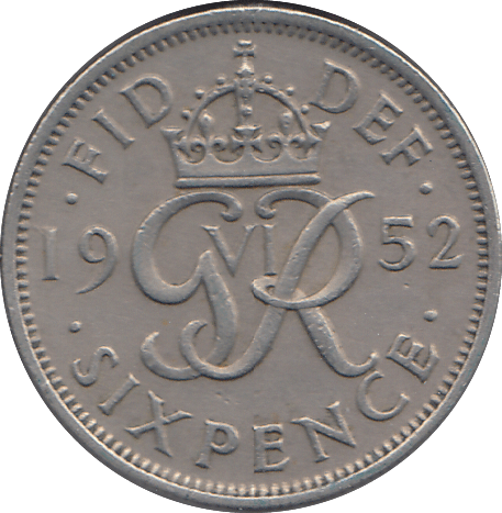 1952 SIXPENCE ( GF ) - SIXPENCE - Cambridgeshire Coins