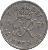 1952 SIXPENCE ( GF ) - SIXPENCE - Cambridgeshire Coins