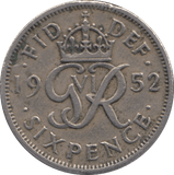 1952 SIXPENCE ( GF ) - Sixpence - Cambridgeshire Coins