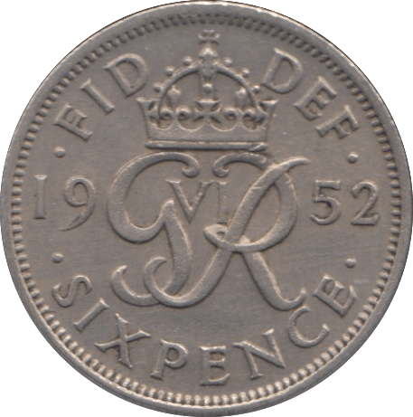 1952 SIXPENCE ( GVF ) 12 - SIXPENCE - Cambridgeshire Coins