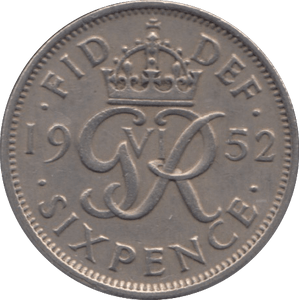1952 SIXPENCE ( GVF ) 14 - SIXPENCE - Cambridgeshire Coins