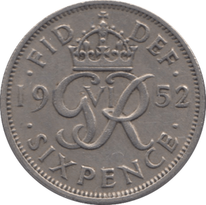 1952 SIXPENCE ( GVF ) 15 - SIXPENCE - Cambridgeshire Coins