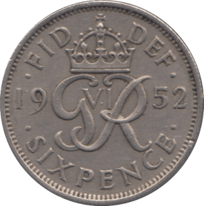1952 SIXPENCE ( GVF ) 16 - SIXPENCE - Cambridgeshire Coins