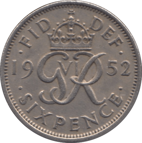 1952 SIXPENCE ( GVF ) 17 - SIXPENCE - Cambridgeshire Coins