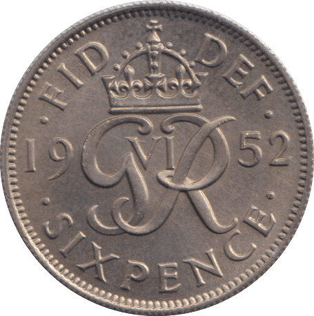 1952 SIXPENCE ( UNC ) - SIXPENCE - Cambridgeshire Coins