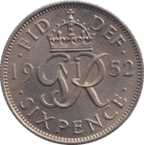 1952 SIXPENCE ( UNC ) - SIXPENCE - Cambridgeshire Coins