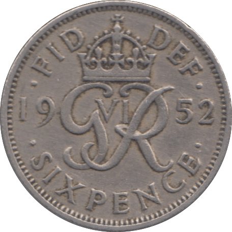 1952 SIXPENCE ( VF ) 2 - Sixpence - Cambridgeshire Coins
