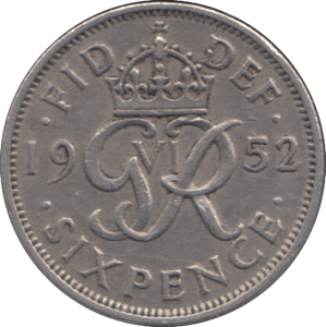 1952 SIXPENCE ( VF ) 3 - Sixpence - Cambridgeshire Coins
