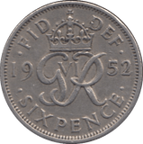 1952 SIXPENCE ( VF ) 3 - Sixpence - Cambridgeshire Coins