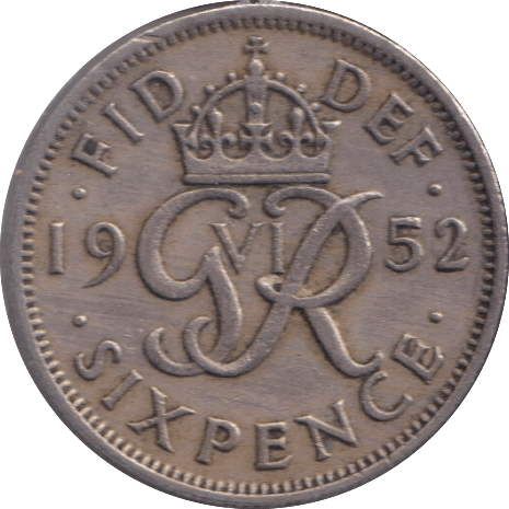 1952 SIXPENCE ( VF ) - SIXPENCE - Cambridgeshire Coins