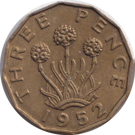 1952 THREEPENCE ( AUNC ) - THREEPENCE - Cambridgeshire Coins